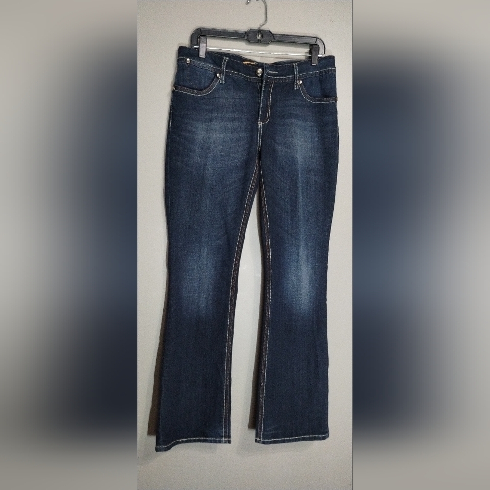 Seven 7 Women's Blue Jeans Slim Boot Size (12)